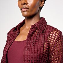 Grey by Jhoan Sebastian Mesh Shirtdress/Duster & Tank Dress Liner