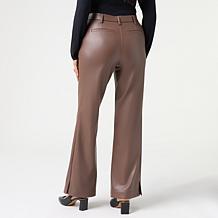 Grey by JSG Faux Leather Flare Pant
