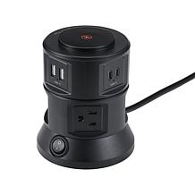Griffin 10-Port Swivel Table Tower Surge Protector w/Wireless Charging