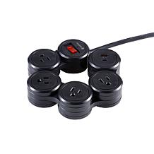 Griffin Flexible Surge Protector with 4 Outlets and USB-C and USB-A