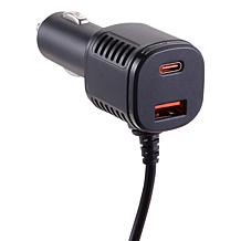 Griffin PowerJolt Backseat Car Charger with Retractable Cable