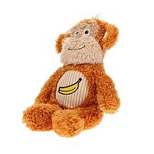 Guru Soft Scents Monkey Plush Dog Toy with Scented Squeaker