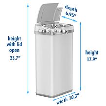 Halo 4-Gallon Sensor Trash Can with Odor Filter and Fragrance Scent