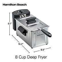 Hamilton Beach 35210 8-Cup Deep Fryer, 6-Cup Food Capacity
