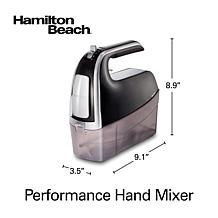 Hamilton Beach 6-Speed Hand Mixer with Snap-On Case
