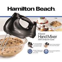 Hamilton Beach 6 Speed Hand Mixer with Snap-On Case