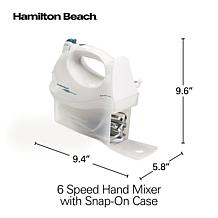 Hamilton Beach Hand Mixer with Snap-on Case