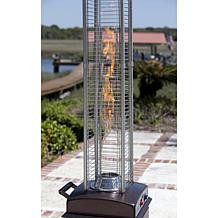 Hammered Bronze Finish Square Flame Patio Heater
