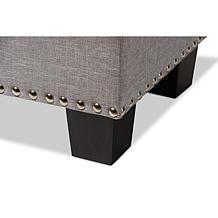 Hannah Fabric Upholstered Button-Tufting Storage Ottoman Bench