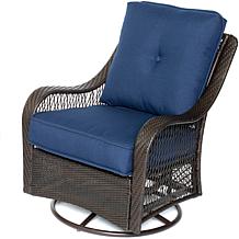 Hanover Orleans 4pc Woven Lounge Set w/Fire Pit Table