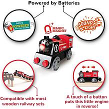 Hape Battery-Powered Wooden Railway Train with Light