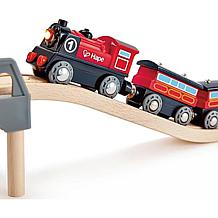 Hape Battery-Powered Wooden Railway Train with Light