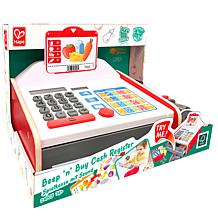 Hape: Beep 'N' Buy Cash Register, 24pc Lights & Sounds Wooden Toy