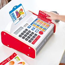 Hape: Beep 'N' Buy Cash Register, 24pc Lights & Sounds Wooden Toy