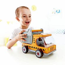 Hape Dumper Truck - Kid's Wooden Construction Toys Vehicle - Yellow