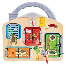 Hape: Lock & Learn Playboard - Moving Parts, Fine Motor Skills