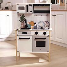 Hape: Modern Smart Kitchen, White 12pc Standing Kitchen & Cooking Set