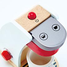 Hape My Coffee Machine - 6 Piece Wooden Kitchen Playset, White