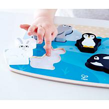 Hape Polar Animal Tactile Puzzle with Textured Coats