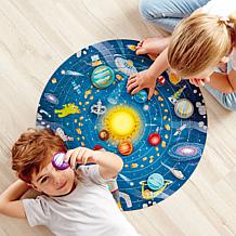 Hape Solar System Puzzle, 102 Pieces, Kids Round Puzzle