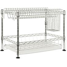 Happimess Darina Adjustable  Wire Dish Rack - Chrome