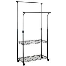 Happimess Giorgio Wire Double Rod Clothes Rack - Chrome