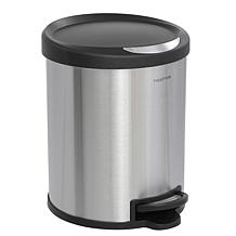 happimess Oscar 8-Gallon Stainless Steel/Black Trash Can with Mini Can