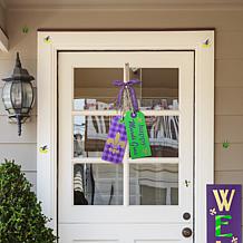 Happy Mardi Gras Wooden Bookmark Door Hanger