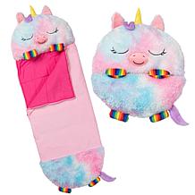 Happy Nappers: Pillow & Sleepy Sack: Large Rainbow Unicorn, 66" x 30"