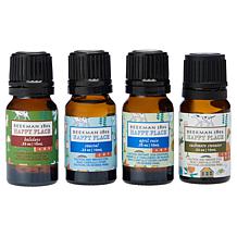 Happy Place Mini Diffuser and 4-piece Essential Oils Fragrance Set
