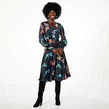 Harlem's Fashion Row x Kaphill Collection Satin Midi Dress