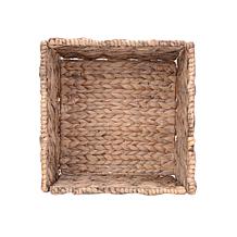 Hastings Home 12" Square Handmade Twisted Wicker Storage Bin 2-Pack