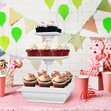 Hastings Home 3-Tier Cupcake Dessert Stand Tray