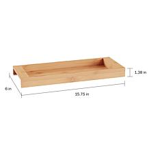 Hastings Home Bamboo Bathroom and Vanity Tray - Tan