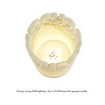 Hastings Home LED Candles with Remote Control Set of 3 - Ivory