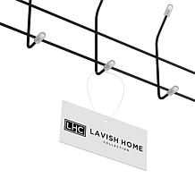 Hastings Home Metal Entryway Storage Rack with Bench - Black & Brown