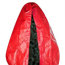 Hastings Home Premium Christmas Tree Cover Holiday For 6' Tree - Red