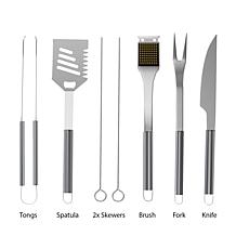 Hastings Home Stainless BBQ Grilling Utensil Set