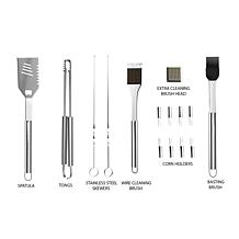 Hastings Home Stainless-Steel 16-Piece BBQ Grill Set