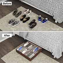 Hastings Home Under Bed Shoe Storage Organizer - Brown