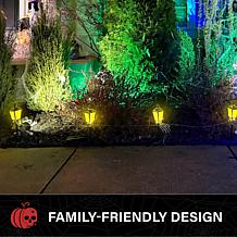 Haunted Hill Farm 1-Ft. Lantern Stakes with Lights, Set of 6