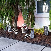 Haunted Hill Farm 1.3-Ft. Giant Talking Skeleton with Hands