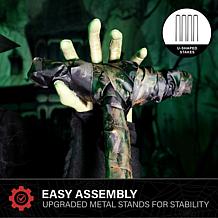 Haunted Hill Farm 4.3-Ft. Animated Sitting Witch Animatronic
