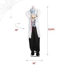 Haunted Hill Farm 5.2-Ft. Standing Shaking Headless Doctor Animatronic