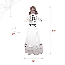 Haunted Hill Farm 5.6-Ft. Walking Girl Animatronic