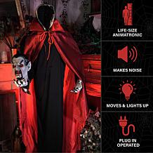 Haunted Hill Farm 5.9-Ft. Decapitated Vampire Holding Head Animatronic