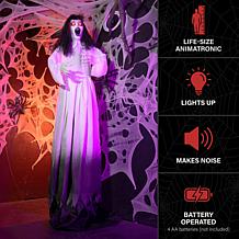 Haunted Hill Farm 5.9-Ft. Standing Raising Lady Animatronic