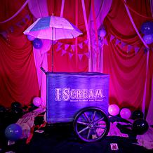 Haunted Hill Farm 6-Ft. I Scream Clown Cart Animatronic