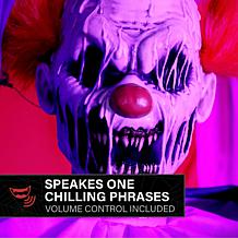 Haunted Hill Farm 6-Ft. I Scream Clown Cart Animatronic