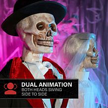 Haunted Hill Farm 6.1-Ft. Undead Bride & Groom Animatronics